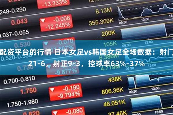 配资平台的行情 日本女足vs韩国女足全场数据：射门21-6，射正9-3，控球率63%-37%